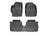 WeatherTech DigitalFit Floor Liners for 2014 2013 2012 Toyota Yaris [Covers Front & Rear Row, Black] | 44418-1-2