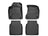 WeatherTech DigitalFit Floor Liners for 2018 2017 2016 2015 2014 2013 2012 2011 Audi A8 Quattro [Covers Front & Rear Row, Black] | 44420-1-2