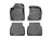 WeatherTech DigitalFit Floor Liners for A8 Quattro/S8 [Covers Front & Rear Row, Black] | 444201-447202