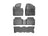 WeatherTech DigitalFit Floor Liners for Santa Fe/Santa Fe XL [Covers Front & Both Rear Rows, Black] | 44440-1-3-4