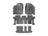 WeatherTech DigitalFit Floor Liners for INFINITI/Nissan [Covers Front & Both Rear Rows, Black] | 44445-1-2-3
