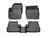 WeatherTech DigitalFit Floor Liners for 2016 2015 Lincoln MKC [Covers Front & Rear Row, Black] | 44459-1-3