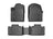 WeatherTech DigitalFit Floor Liners for 2015 2014 2013 Dodge Durango [Covers Front & Rear Row, Black] | 444851-443244