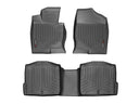 WeatherTech DigitalFit Floor Liners for 2016 2015 2014 Kia Cadenza [Covers Front & Rear Row, Black] | 44489-1-3