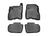 WeatherTech DigitalFit Floor Liners for 2017 2016 2015 2014 2013 Nissan LEAF [Covers Front & Rear Row, Black] | 44550-1-2