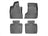 WeatherTech DigitalFit Floor Liners for 2016 2015 2014 Maserati Quattroporte [Covers Front & Rear Row, Black] | 446101-445652