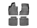 WeatherTech DigitalFit Floor Liners for 2016 2015 2014 Maserati Quattroporte [Covers Front & Rear Row, Black] | 446101-445654