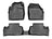 WeatherTech DigitalFit Floor Liners for 2012 2011 2010 2009 2008 Land Rover LR2 [Covers Front & Rear Row, Black] | 446691-445632