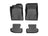 WeatherTech DigitalFit Floor Liners for 2022 2021 2020 2019 2018 2017 2016 2015 Ford Mustang [Covers Front & Rear Row, Black] | 44699-1-2