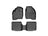 WeatherTech DigitalFit Floor Liners for 2016 2015 Ford Explorer [Covers Front & Rear Row, Black] | 447041-443594