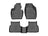 WeatherTech DigitalFit Floor Liners for 2018 2017 2016 2015 Audi Q3 [Covers Front & Rear Row, Black] | 44747-1-2