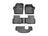 WeatherTech DigitalFit Floor Liners for 2019 2018 2017 2016 2015 Land Rover Discovery Sport [Covers Front & Both Rear Rows, Black] | 44796-1-2-3