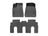 WeatherTech DigitalFit Floor Liners for 2018 2017 2016 Tesla X [Covers Front & Rear Row, Black] | 44869-1-2