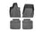 WeatherTech DigitalFit Floor Liners for 2019 2018 2017 2016 Maserati Quattroporte [Covers Front & Rear Row, Black] | 448831-445654