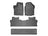 WeatherTech DigitalFit Floor Liners for 2022 2021 2020 2019 2018 2017 Honda Ridgeline [Covers Front & Both Rear Rows, Black] | 44971-1-2-3