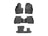 WeatherTech DigitalFit Floor Liners for 2022 2021 2020 2019 2018 2017 2016 Mazda CX-9 [Covers Front & Both Rear Rows, Black] | 44972-1-2-3