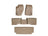 WeatherTech DigitalFit Floor Liners for 2010 2009 2008 2007 2006 Jeep Commander [Covers Front & Both Rear Rows, Tan] | 45013-1-2-3