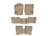 WeatherTech DigitalFit Floor Liners for Mercedes-Benz [Covers Front & Both Rear Rows, Tan] | 45016-1-2-3