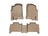 WeatherTech DigitalFit Floor Liners for 2010 2009 2008 2007 2006 Hummer H3 [Covers Front & Rear Row, Tan] | 45034-1-2