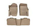 WeatherTech DigitalFit Floor Liners for Explorer/Mountaineer [Covers Front & Rear Row, Tan] | 45043-1-2
