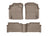 WeatherTech DigitalFit Floor Liners for 2006 2005 Toyota Tundra [Covers Front & Rear Row, Tan] | 45044-1-2