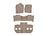 WeatherTech DigitalFit Floor Liners for Chevrolet/GMC [Covers Front & Rear Row, Tan] | 45066-1-2-5