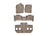 WeatherTech DigitalFit Floor Liners for 2010 2009 2008 2007 Cadillac Escalade ESV [Covers Front & Both Rear Rows, Tan] | 45066-1-6-5