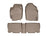 WeatherTech DigitalFit Floor Liners for 2012 2011 2010 2009 2008 2007 2006 Toyota RAV4 [Covers Front & Rear Row, Tan] | 45072-1-2