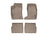 WeatherTech DigitalFit Floor Liners for 2009 2008 2007 2006 Cadillac SRX [Covers Front & Rear Row, Tan] | 45079-1-2