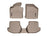 WeatherTech DigitalFit Floor Liners for 2008 2007 Volkswagen Eos [Covers Front & Rear Row, Tan] | 450801-452693