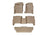 WeatherTech DigitalFit Floor Liners for 2003 2002 2001 Dodge Durango [Covers Front & Both Rear Rows, Tan] | 45081-1-2-3