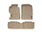 WeatherTech DigitalFit Floor Liners for 2011 2010 2009 2008 2007 2006 Honda Civic [Covers Front & Rear Row, Tan] | 45090-1-2