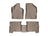 WeatherTech DigitalFit Floor Liners for 2009 2008 2007 Hyundai Santa Fe [Covers Front & Rear Row, Tan] | 45096-1-2