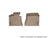 WeatherTech DigitalFit Floor Liners for 2018 2017 2016 2015 Kia Forte5 [Covers Front Row, Tan] | 451021