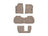 WeatherTech DigitalFit Floor Liners for 2022 2021 2020 2019 2018 2017 GMC Acadia [Covers Front & Both Rear Rows, Tan] | 451080-1-2-4
