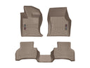 WeatherTech DigitalFit Floor Liners for 2020 2019 2018 2017 Jaguar XE [Covers Front & Rear Row, Tan] | 4511031-458642