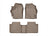 WeatherTech DigitalFit Floor Liners for 2019 2018 2017 Toyota Corolla [Covers Front & Rear Row, Tan] | 4511091-455802