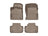 WeatherTech DigitalFit Floor Liners for Audi [Covers Front & Rear Row, Tan] | 451146-1-2