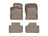 WeatherTech DigitalFit Floor Liners for Audi [Covers Front & Rear Row, Tan] | 451146-1-3
