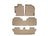 WeatherTech DigitalFit Floor Liners for 2013 2012 2011 2010 2009 2008 Toyota Highlander [Covers Front & Both Rear Rows, Tan] | 45115-1-2-3