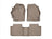 WeatherTech DigitalFit Floor Liners for 2019 2018 2017 Toyota Corolla [Covers Front & Rear Row, Tan] | 4511641-455802