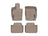 WeatherTech DigitalFit Floor Liners for 2021 2020 2019 2018 2017 Porsche Panamera [Covers Front & Rear Row, Tan] | 451180-1-2