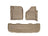 WeatherTech DigitalFit Floor Liners for F-250 Super Duty/F-350 Super Duty [Covers Front & Rear Row, Tan] | 451201-450022