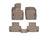 WeatherTech DigitalFit Floor Liners for 2022 2021 2020 2019 2018 Volvo XC60 [Covers Front & Rear Row, Tan] | 451253-1-3