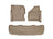 WeatherTech DigitalFit Floor Liners for F-250 Super Duty/F-350 Super Duty [Covers Front & Rear Row, Tan] | 451261-450022