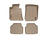 WeatherTech DigitalFit Floor Liners for 2021 2020 2019 2018 Jeep Wrangler [Covers Front & Rear Row, Tan] | 451313-1-3