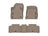 WeatherTech DigitalFit Floor Liners for 2022 2021 INFINITI QX50 [Covers Front & Rear Row, Tan] | 451337-1-3