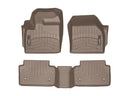 WeatherTech DigitalFit Floor Liners for 2020 2019 2018 Jaguar E-Pace [Covers Front & Rear Row, Tan] | 451358-1-2