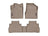 WeatherTech DigitalFit Floor Liners for 2022 2021 2020 2019 Nissan Murano [Covers Front & Rear Row, Tan] | 4513881-4515242