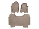 WeatherTech DigitalFit Floor Liners for 2022 2021 2020 2019 Ram 1500 [Covers Front & Rear Row, Tan] | 451428-1-2
